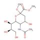 2-O-Methyl-β-D-N-acetylneuraminic Acid, Methyl Ester (CAS 6730-43-4) - chemical structure image