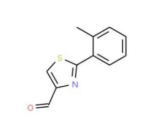2-o-Tolyl-thiazole-4-carbaldehyde (CAS 91137-12-1) - chemical structure image