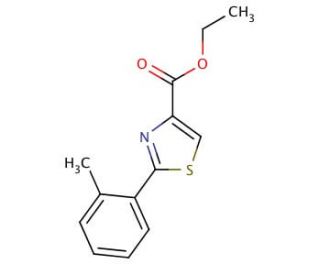 2-(O-Tolyl)thiazole-4-carboxylic acid ethyl ester (CAS 885278-51-3) - chemical structure image