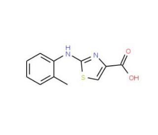 2-o-Tolylamino-thiazole-4-carboxylic acid (CAS 165682-76-8) - chemical structure image