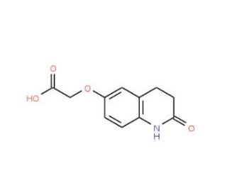 [(2-oxo-1,2,3,4-tetrahydroquinolin-6-yl)oxy]acetic acid (CAS 58898-54-7) - chemical structure image