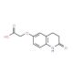 [(2-oxo-1,2,3,4-tetrahydroquinolin-6-yl)oxy]acetic acid (CAS 58898-54-7) - chemical structure image