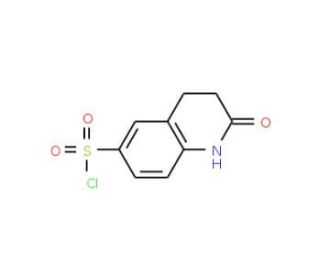 2-oxo-1,2,3,4-tetrahydroquinoline-6-sulfonyl chloride (CAS 66657-42-9) - chemical structure image