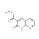 2-Oxo-1,2-dihydro-[1,8]naphthyridine-3-carboxylic acid ethyl ester (CAS 5174-90-3) - chemical structure image