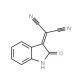 (2-oxo-1,2-dihydro-3H-indol-3-ylidene)malononitrile - chemical structure image