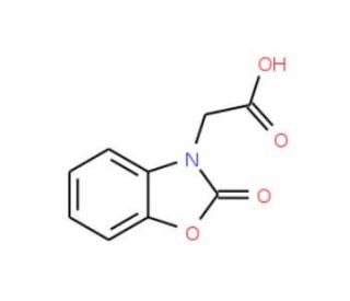(2-oxo-1,3-benzoxazol-3(2H)-yl)acetic acid (CAS 13610-49-6) - chemical structure image