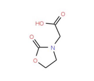 (2-Oxo-1,3-oxazolidin-3-yl)acetic acid (CAS 75125-23-4) - chemical structure image