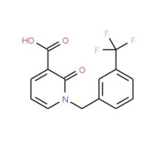 2-Oxo-1-[3-(trifluoromethyl)benzyl]-1,2-dihydro-3-pyridinecarboxylic acid - chemical structure image