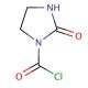 2-Oxo-1-imidazolidinecarbonyl chloride (CAS 13214-53-4) - chemical structure image