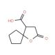 2-Oxo-1-oxa-spiro[4.4]nonane-4-carboxylic acid (CAS 18363-10-5) - chemical structure image