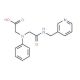 [{2-Oxo-2-[(pyridin-3-ylmethyl)amino]-ethyl}(phenyl)amino]acetic acid - chemical structure image