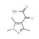 2-oxo-2-(1,3,5-trimethyl-1H-pyrazol-4-yl)acetamide - chemical structure image