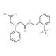 [(2-Oxo-2-{[2-(trifluoromethyl)benzyl]amino}-ethyl)(phenyl)amino]acetic acid - chemical structure image