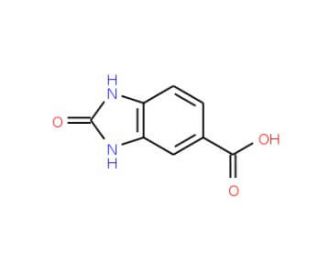 2-oxo-2,3-dihydro-1H-benzimidazole-5-carboxylic acid (CAS 23814-14-4) - chemical structure image