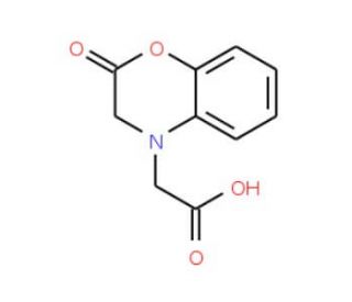 (2-oxo-2,3-dihydro-4H-1,4-benzoxazin-4-yl)acetic acid (CAS 6243-07-8) - chemical structure image