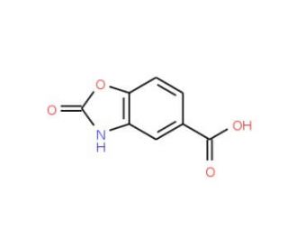 2-Oxo-2,3-dihydro-benzooxazole-5-carboxylic acid (CAS 65422-72-2) - chemical structure image