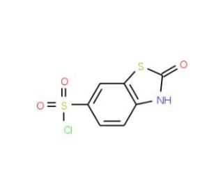 2-Oxo-2,3-dihydro-benzothiazole-6-sulfonyl chloride (CAS 62425-99-4) - chemical structure image