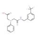 [(2-Oxo-2-{[3-(trifluoromethyl)benzyl]amino}-ethyl)(phenyl)amino]acetic acid - chemical structure image