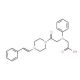 [(2-Oxo-2-{4-[(E)-2-phenylvinyl]piperazin-1-yl}ethyl)(phenyl)amino]acetic acid - chemical structure image
