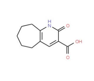 2-Oxo-2,5,6,7,8,9-hexahydro-1H-cyclohepta[b]-pyridine-3-carboxylic acid - chemical structure image