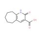 2-Oxo-2,5,6,7,8,9-hexahydro-1H-cyclohepta[b]-pyridine-3-carboxylic acid - chemical structure image