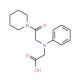 [(2-Oxo-2-piperidin-1-ylethyl)(phenyl)amino]-acetic acid - chemical structure image