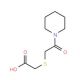 [(2-oxo-2-piperidin-1-ylethyl)thio]acetic acid (CAS 436087-13-7) - chemical structure image