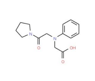 [(2-Oxo-2-pyrrolidin-1-ylethyl)(phenyl)amino]-acetic acid - chemical structure image