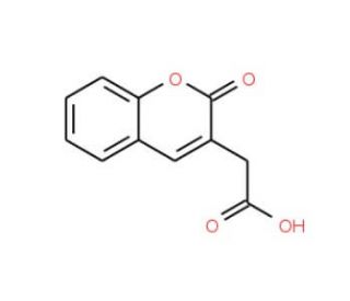 (2-Oxo-2H-chromen-3-yl)acetic acid (CAS 20862-58-2) - chemical structure image