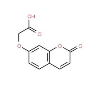 [(2-oxo-2H-chromen-7-yl)oxy]acetic acid (CAS 126424-85-9) - chemical structure image