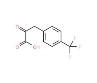2-oxo-3-[4-(trifluoromethyl)phenyl]propanoic acid (CAS 120658-71-1) - chemical structure image