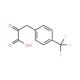 2-oxo-3-[4-(trifluoromethyl)phenyl]propanoic acid (CAS 120658-71-1) - chemical structure image