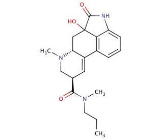 2-Oxo-3-hydroxy-N-methyl-N-propyl D-Lysergamide (CAS 249921-57-1) - chemical structure image