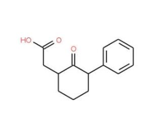 (2-Oxo-3-phenylcyclohexyl)acetic acid - chemical structure image