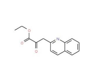 2-Oxo-3-quinolin-2-yl-propionic acid ethyl ester (CAS 13119-76-1) - chemical structure image