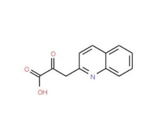 2-oxo-3-quinolin-2-ylpropanoic acid - chemical structure image