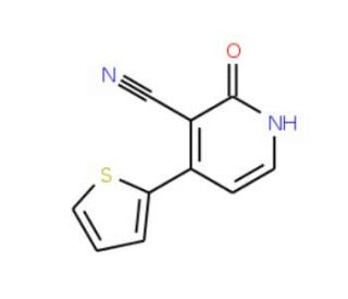 2-Oxo-4-(2-thienyl)-1,2-dihydro-3-pyridinecarbonitrile - chemical structure image