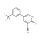 2-Oxo-5-[3-(trifluoromethyl)phenyl]-1,2-dihydro-3-pyridinecarbonitrile (CAS 76053-36-6) - chemical structure image