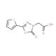 (2-oxo-5-thien-2-yl-1,3,4-oxadiazol-3(2H)-yl)acetic acid - chemical structure image