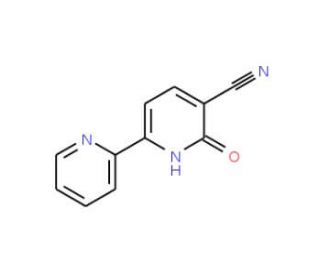 2-Oxo-6-(2-pyridinyl)-1,2-dihydro-3-pyridinecarbonitrile (CAS 56304-74-6) - chemical structure image
