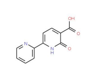 2-Oxo-6-(2-pyridinyl)-1,2-dihydro-3-pyridinecarboxylic acid (CAS 56304-42-8) - chemical structure image