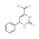 2-Oxo-6-phenyl-1,2,3,6-tetrahydro-pyrimidine-4-carboxylic acid - chemical structure image