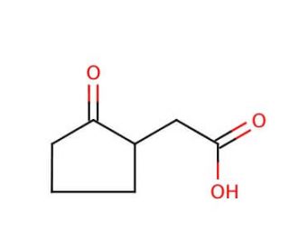 2-Oxocyclopentaneacetic acid (CAS 1460-38-4) - chemical structure image
