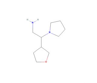 2-(oxolan-3-yl)-2-(pyrrolidin-1-yl)ethan-1-amine (CAS 953886-65-2) - chemical structure image