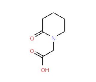 (2-Oxopiperidin-1-yl)acetic acid (CAS 72253-28-2) - chemical structure image