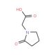 (2-oxopyrrolidin-1-yl)acetic acid (CAS 53934-76-2) - chemical structure image