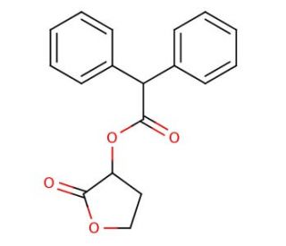2-oxotetrahydrofuran-3-yl diphenylacetate - chemical structure image