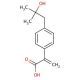 2-[p-(2-Methyl-2-hydroxypropyl)phenyl]propenoic Acid (CAS 75626-01-6) - chemical structure image