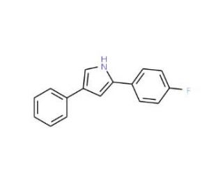2-(p-Fluorophenyl)-4-phenylpyrrole (CAS 862201-39-6) - chemical structure image