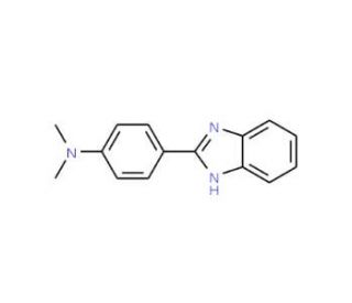 2-(p-N,N-Dimethylaminophenyl)-1H-benzoimidazole (CAS 2562-71-2) - chemical structure image